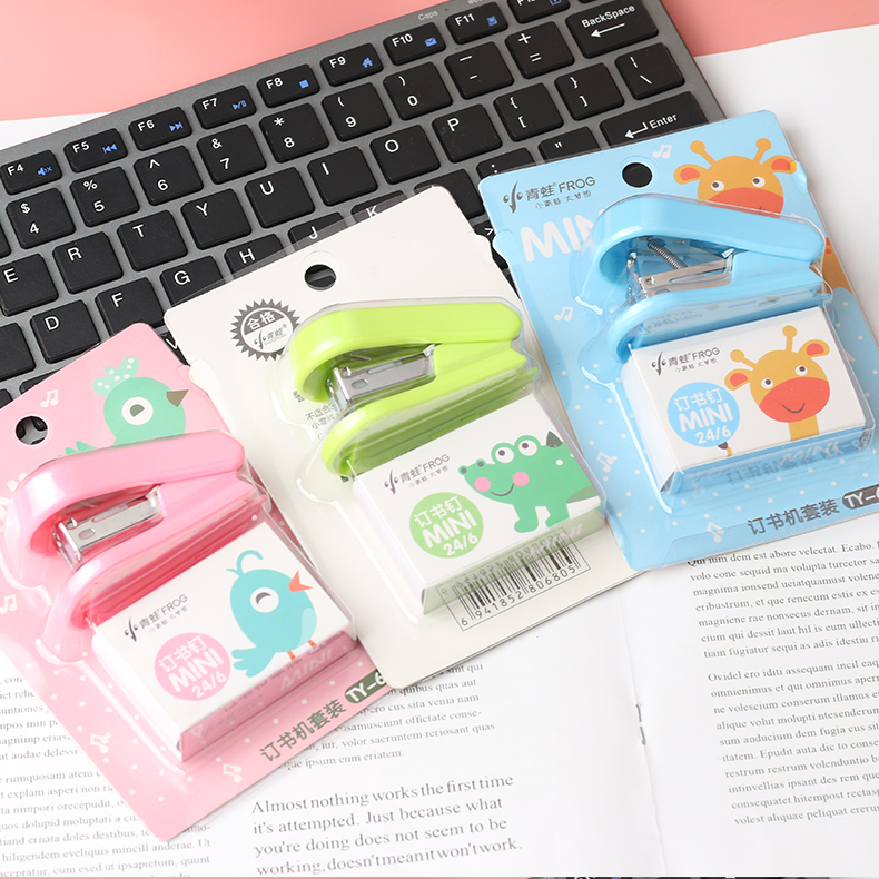 Stapler Kit Creative Stationery Cartoon Mini Cute Student Office Supplies Stapler Kit Wholesale Stapler Kit Creative Stationery Cartoon Mini Cute Student Office Supplies Stapler Kit Wholesale
