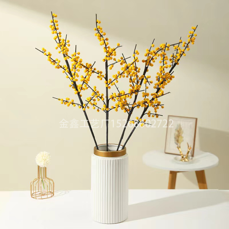 Simulation Berry Artificial Pstachio Red Berry Flower Christmas Holiday  Bedroom Decorations Home Decor Accessories