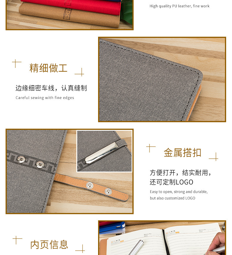 Business loose-leaf A5 notebook pen charging treasure wireless mouse gift card case suit custom logo Business loose-leaf A5 notebook pen charging treasure wireless mouse gift card case suit custom logo