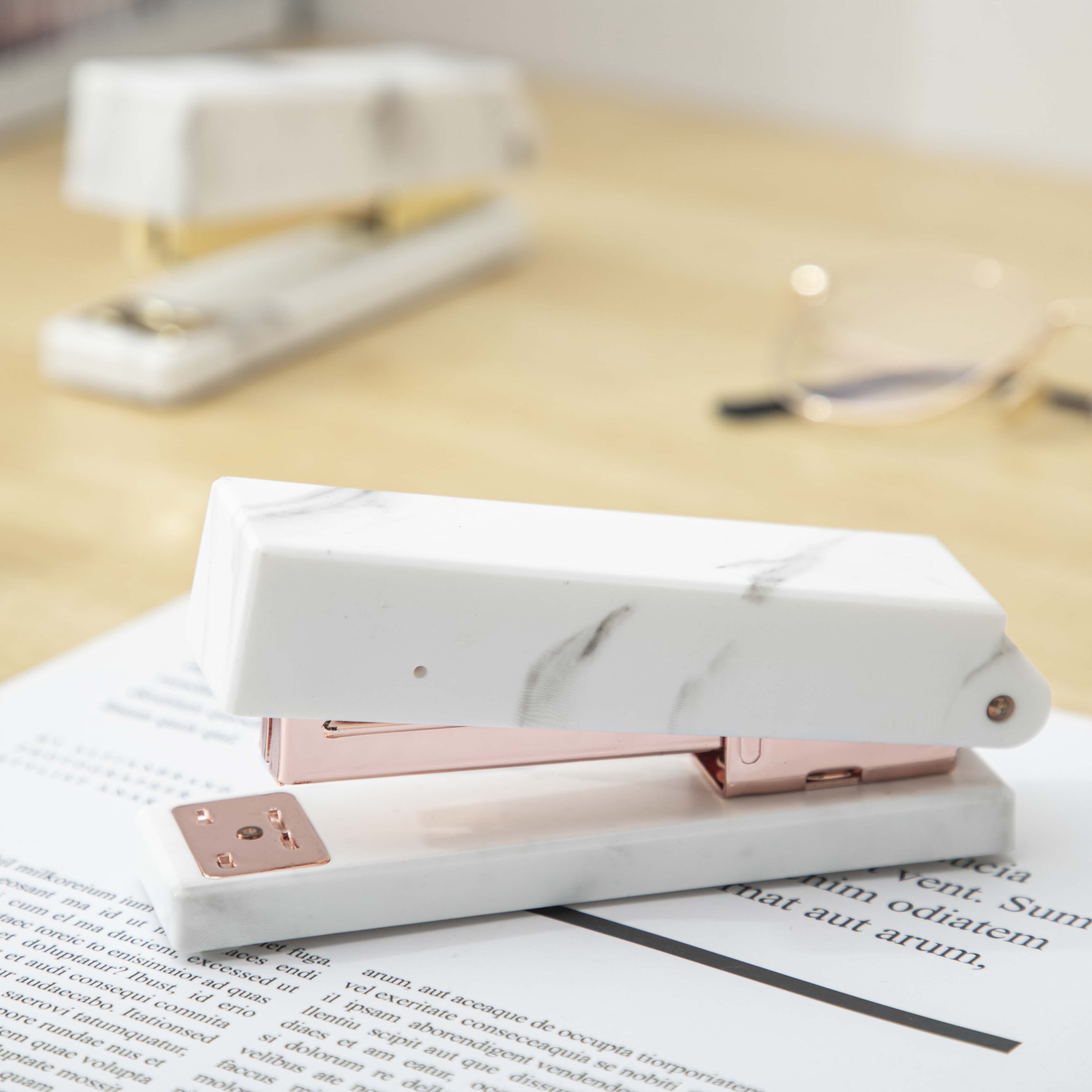 Marble Pattern Acrylic Office Supplies Stapler Marble Pattern Acrylic Office Supplies Stapler