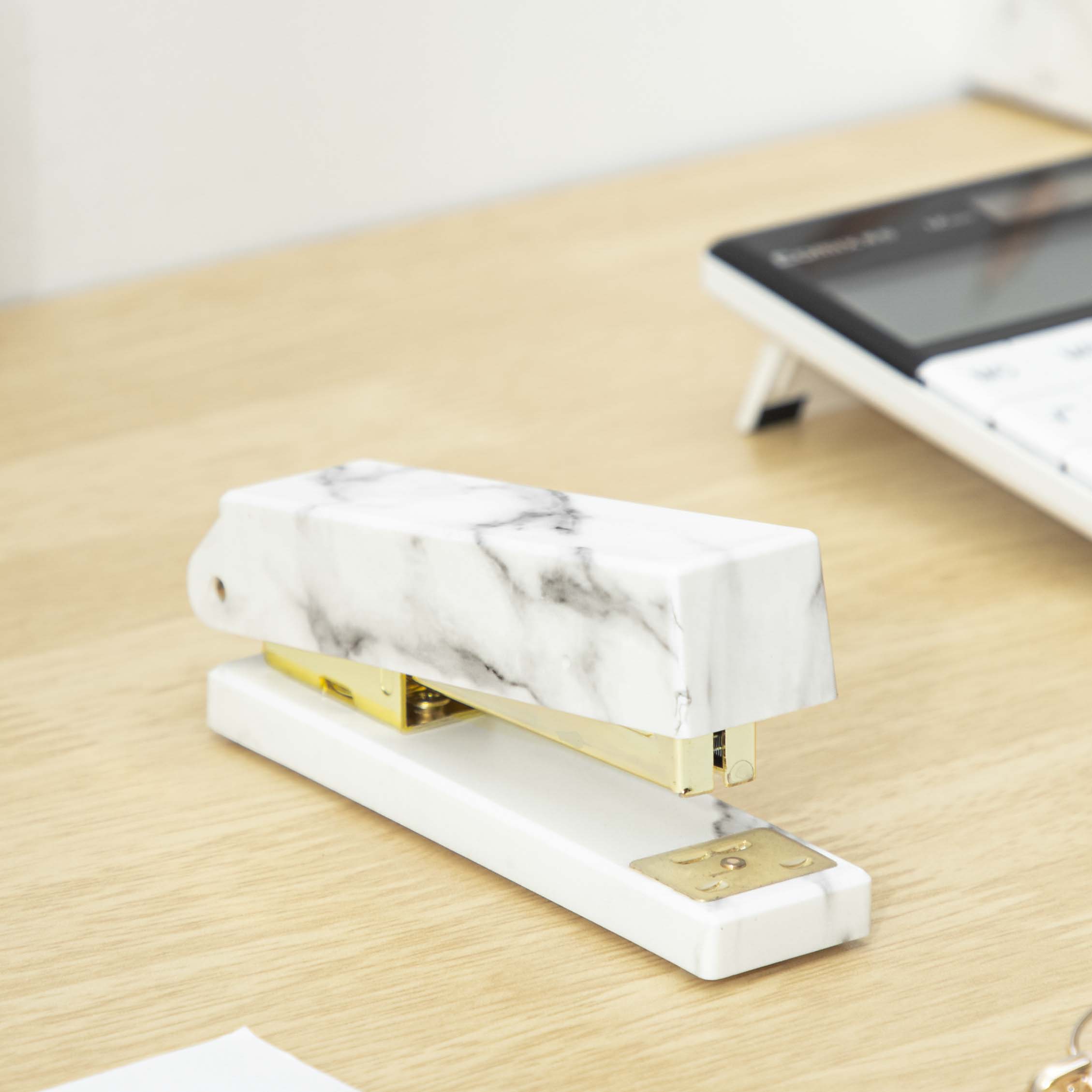 Marble Pattern Acrylic Office Supplies Stapler