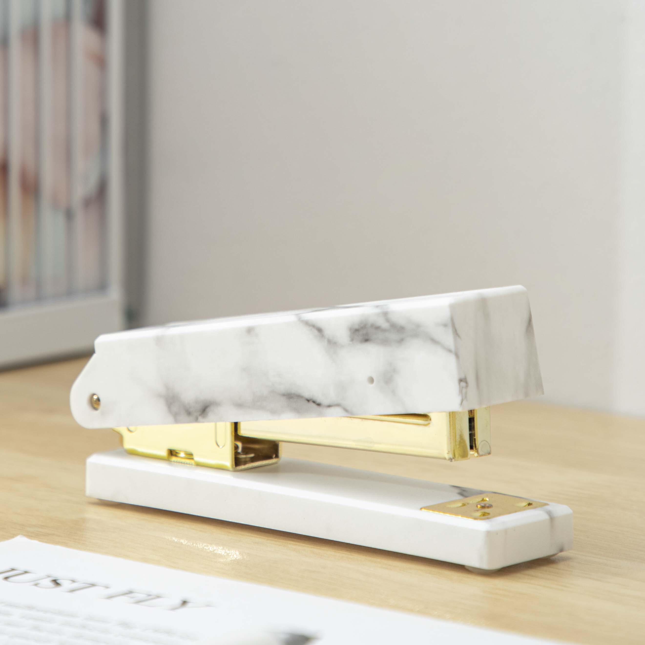 Marble Pattern Acrylic Office Supplies Stapler