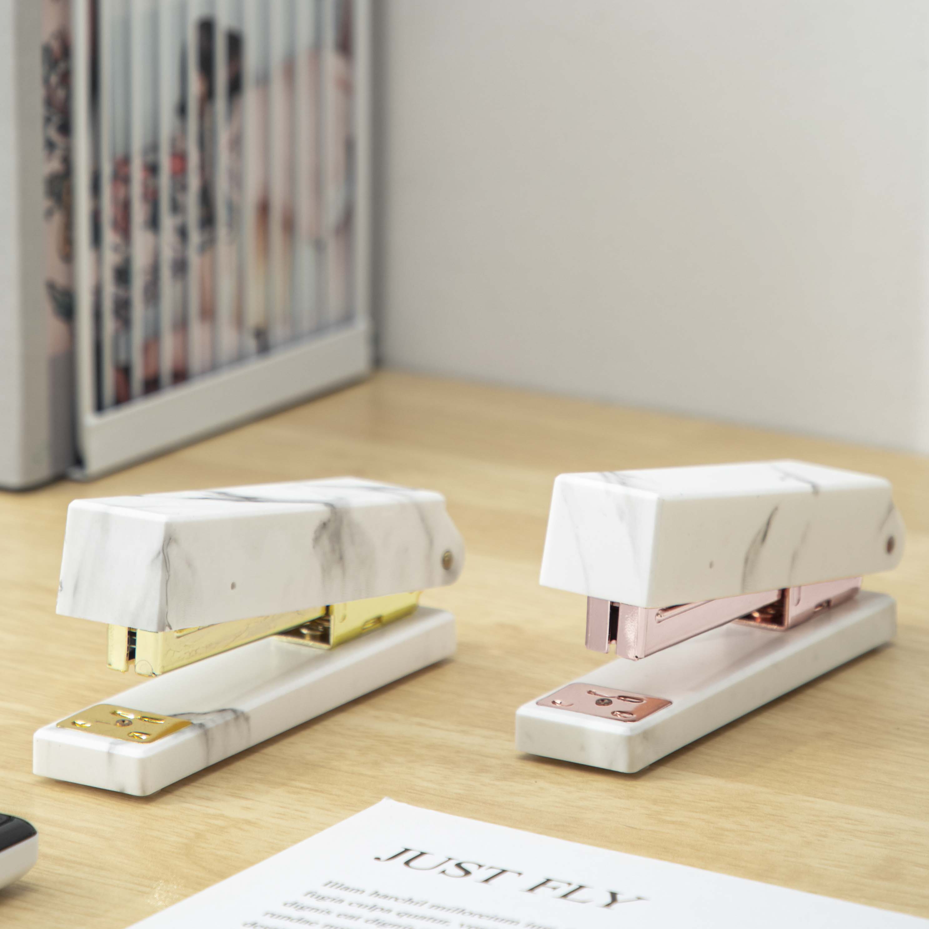 Marble Pattern Acrylic Office Supplies Stapler