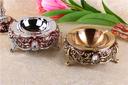 European-style imitation crocodile leather luxury metal home decor high-end ashtray