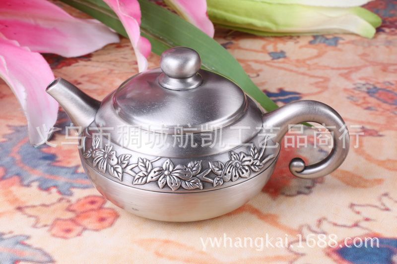 Zinc alloy high-grade tea set gift set metal craft home decor ornaments