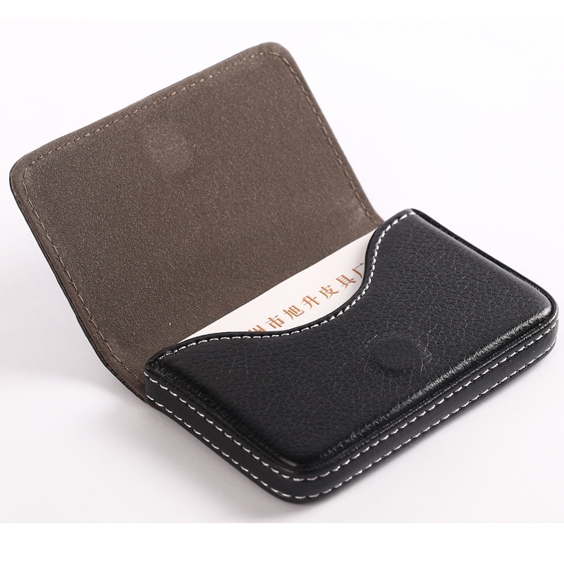 In Stock Wholesale Card Case Creative Gift Business Card Case Card Box Full Cover Pu Card Case Business Card Case Magnetic Business Card Holder