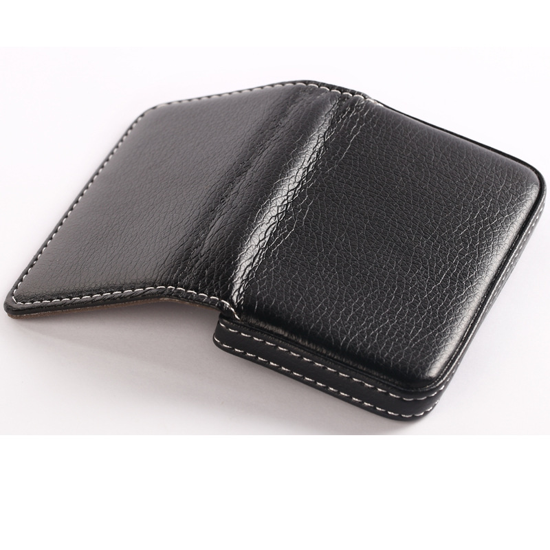 In Stock Wholesale Card Case Creative Gift Business Card Case Card Box Full Cover Pu Card Case Business Card Case Magnetic Business Card Holder