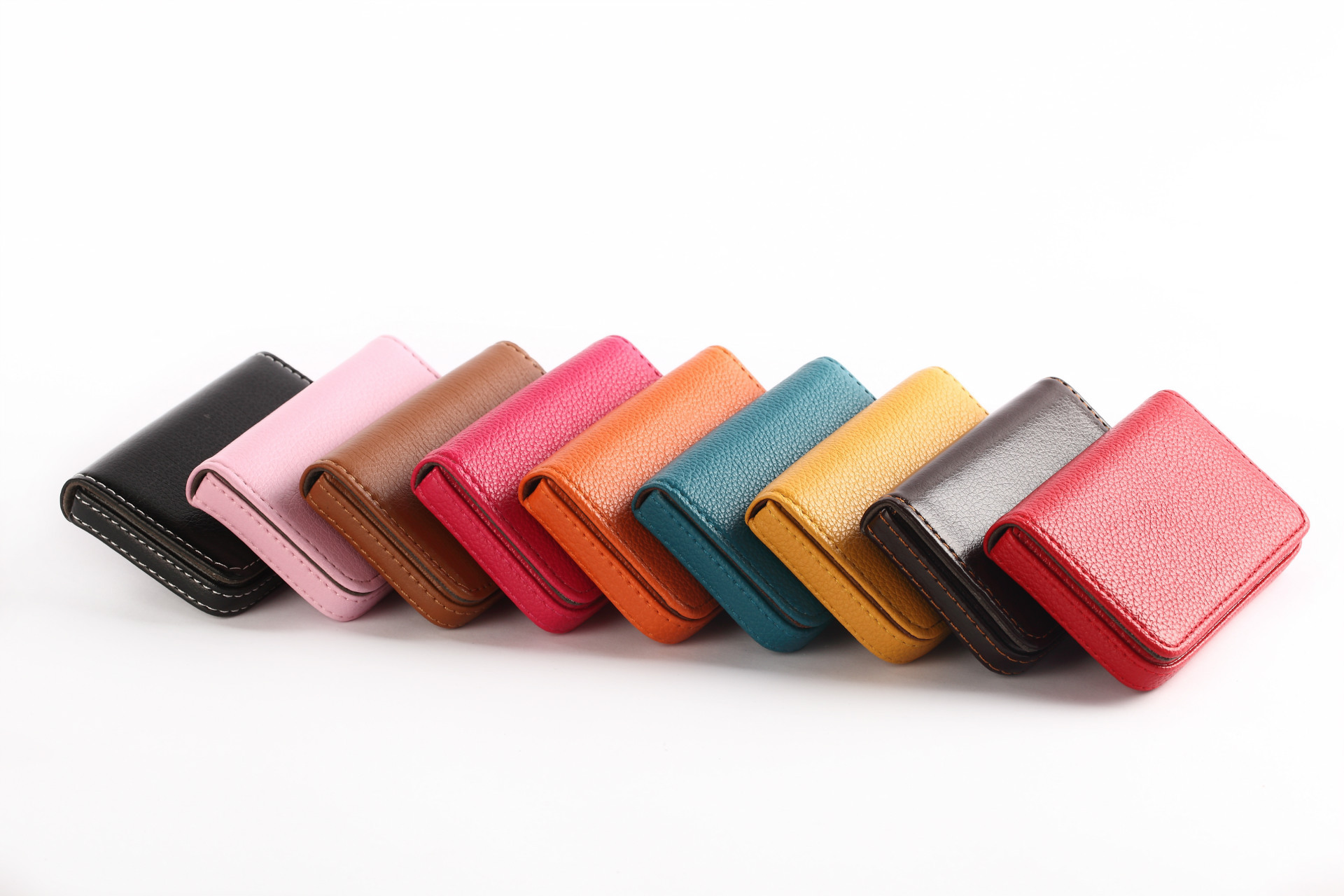 In Stock Wholesale Card Case Creative Gift Business Card Case Card Box Full Cover Pu Card Case Business Card Case Magnetic Business Card Holder