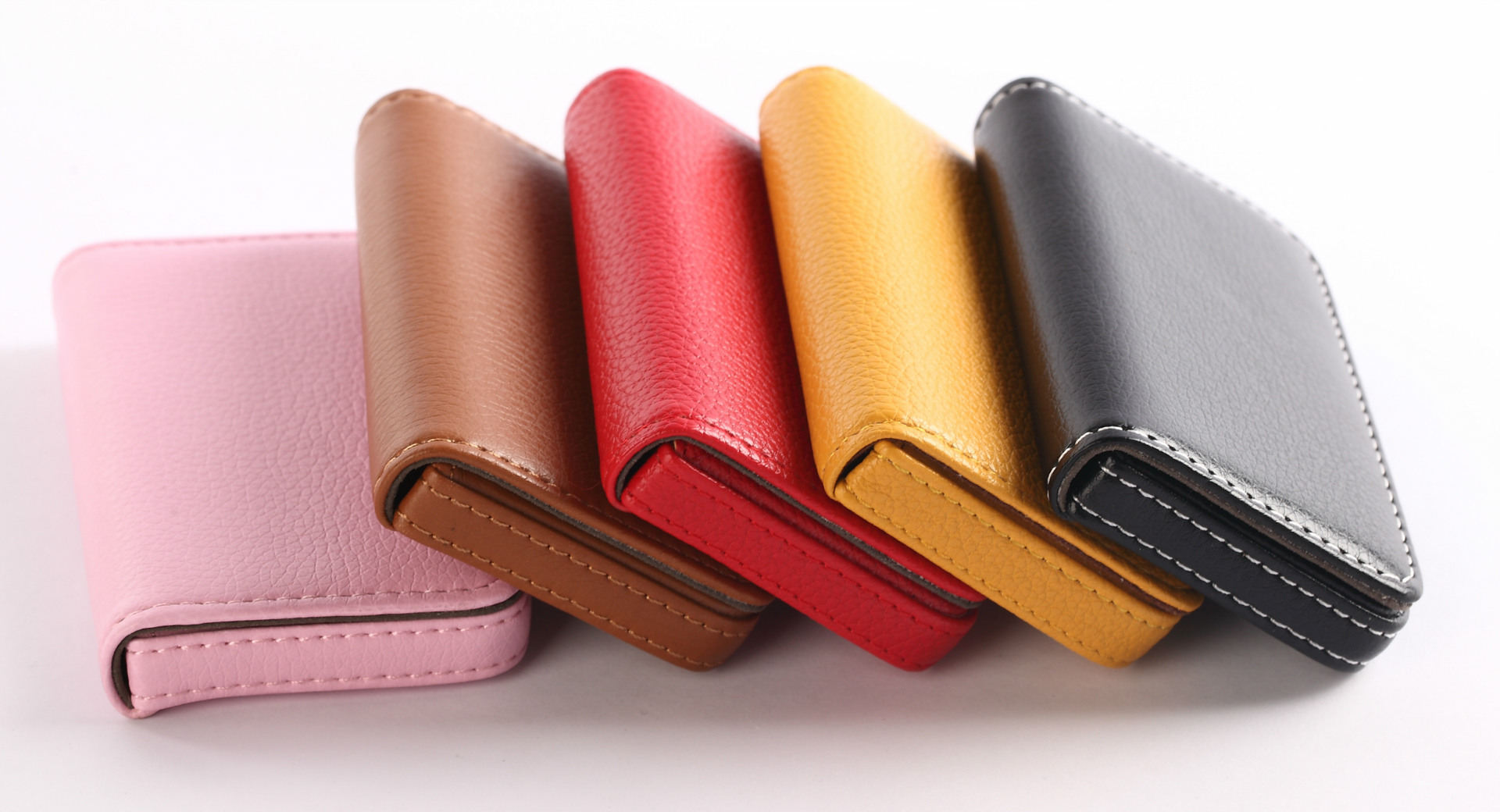 In Stock Wholesale Card Case Creative Gift Business Card Case Card Box Full Cover Pu Card Case Business Card Case Magnetic Business Card Holder