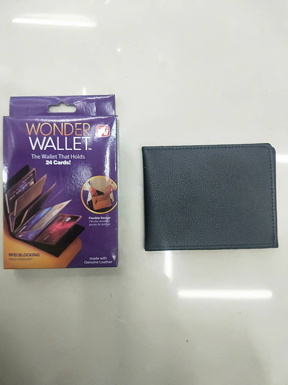 Wonder Wallet ultra thin leather Wallet card case new card case Wallet money
