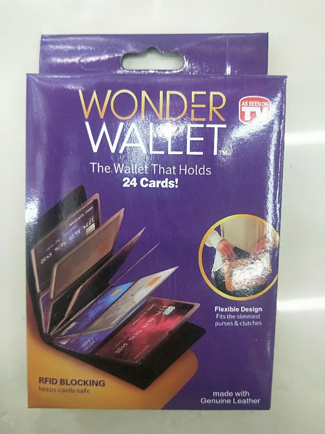Wonder Wallet ultra thin leather Wallet card case new card case Wallet money