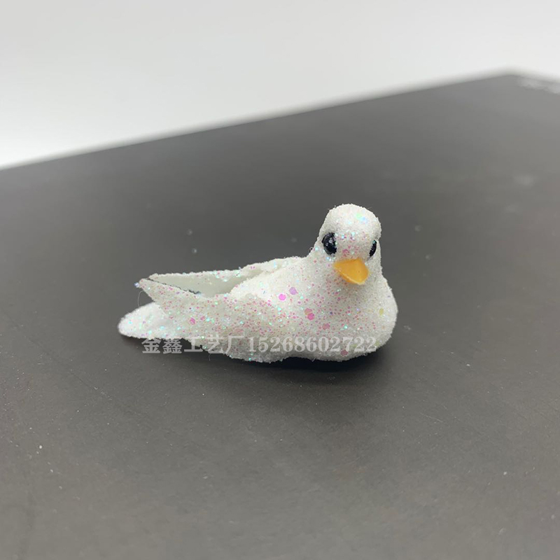 12 Pieces Golden Silver Bird Christmas Crafts Wholesale Home Decor Accessories Diy Gifts Box Fridge Sticker Artificial P