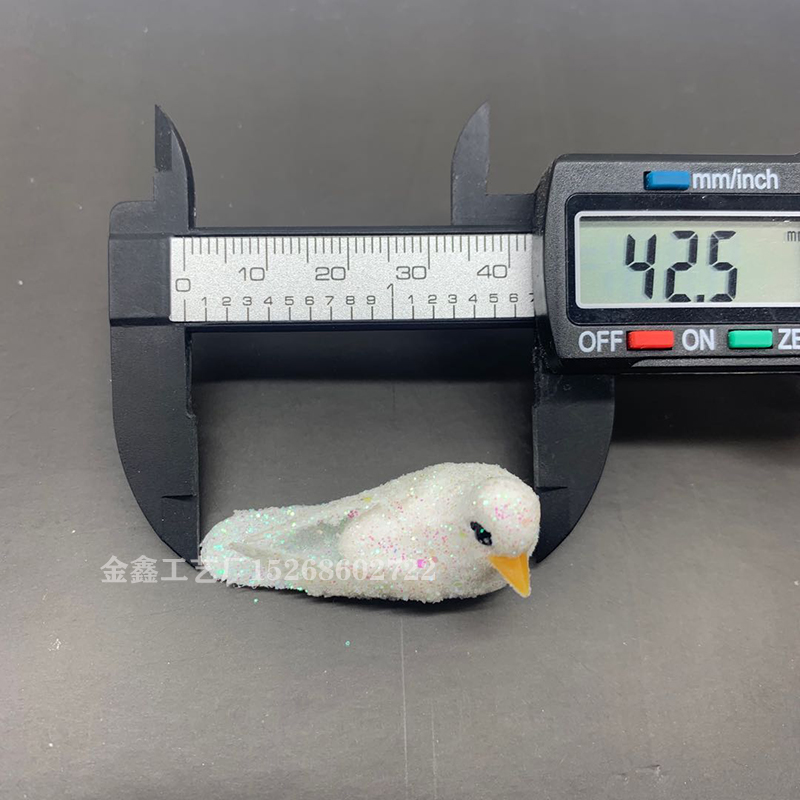 12 Pieces Golden Silver Bird Christmas Crafts Wholesale Home Decor Accessories Diy Gifts Box Fridge Sticker Artificial P