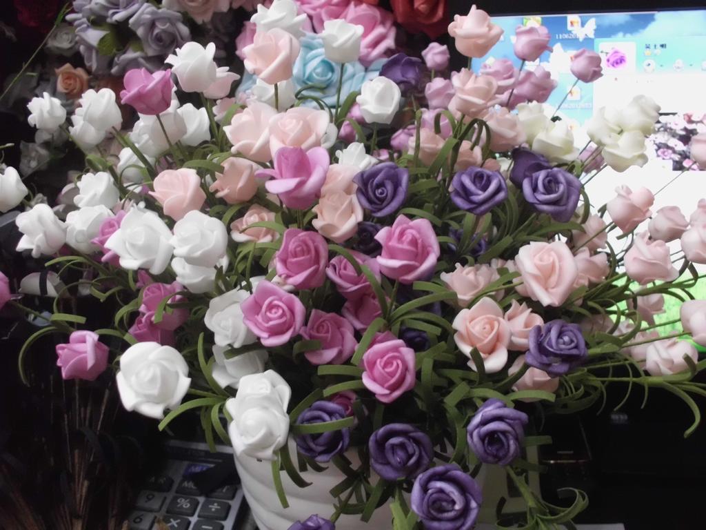 Artificial flower home decor style 10 roses artificial flowers