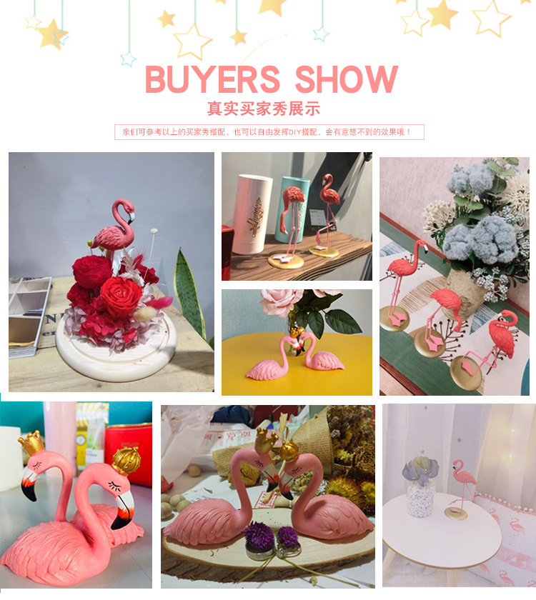 Ins flamingo girl heart presents a creative home decor