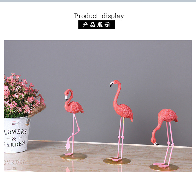 Ins flamingo girl heart presents a creative home decor