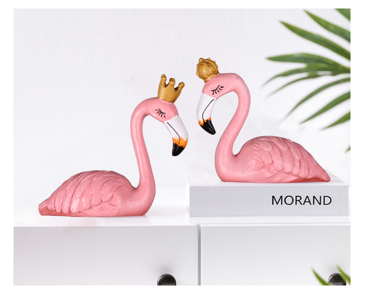 Ins flamingo girl heart presents a creative home decor