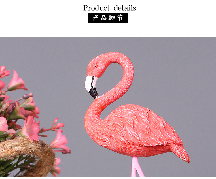 Ins flamingo girl heart presents a creative home decor