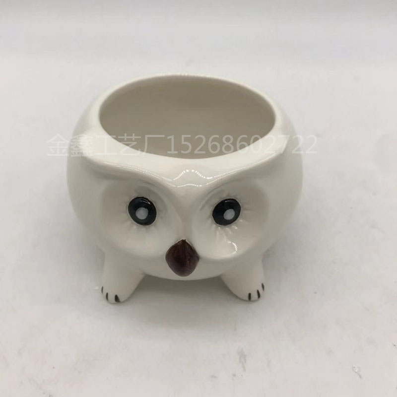 Cartoon Animal Ceramic Flowerpot Lion Elephant FlowerPot Succulent Cactus Plant Pot Home Decor Crafts Sculpture Garden O