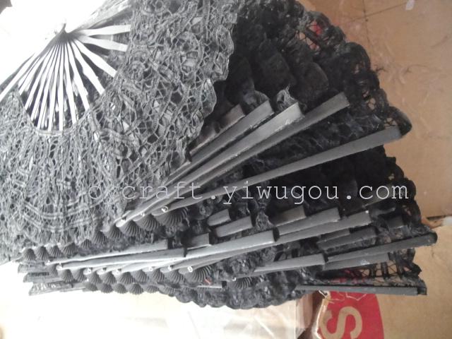 Handmade lace craft fan, home decor photography props