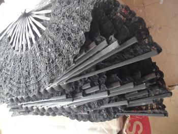 Handmade lace craft fan, home decor photography props