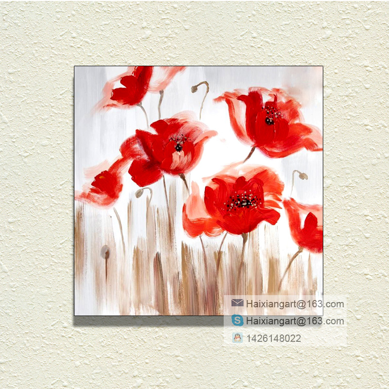 Flower Oil Painting mine for a variety of home decor wholesaleHJ-62AB100x100cm