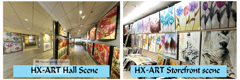 Flower Oil Painting mine for a variety of home decor wholesaleHJ-62AB100x100cm