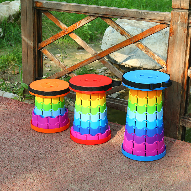 First-Hand Supply Outdoor Collapsible Stool Folding Stool Portable Fishing Stool High Maza Adjustable Telescopic Seat First-Hand Supply Outdoor Collapsible Stool Folding Stool Portable Fishing Stool High Maza Adjustable Telescopic Seat