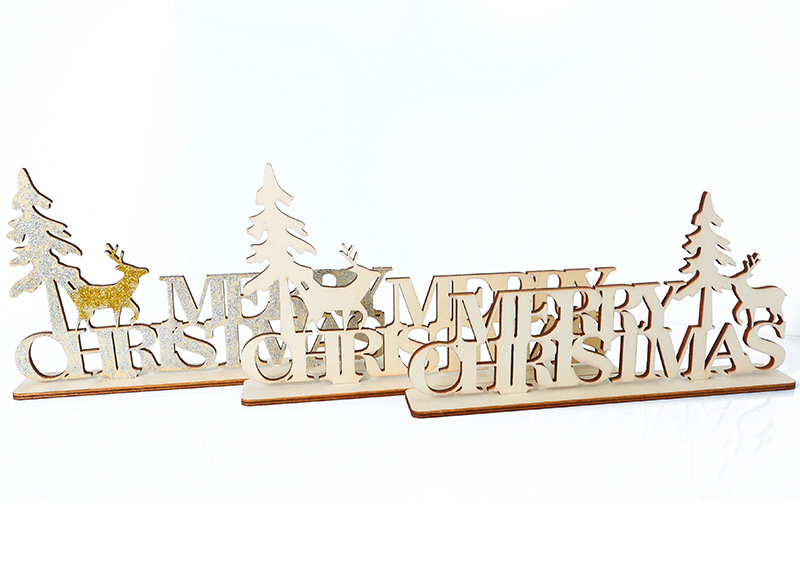 Factory wholesale wood crafts creative gift decoration decoration Christmas ornaments Home Furnishing wood