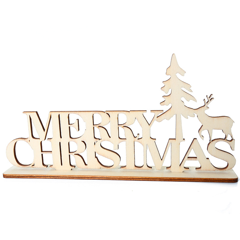 Factory wholesale wood crafts creative gift decoration decoration Christmas ornaments Home Furnishing wood