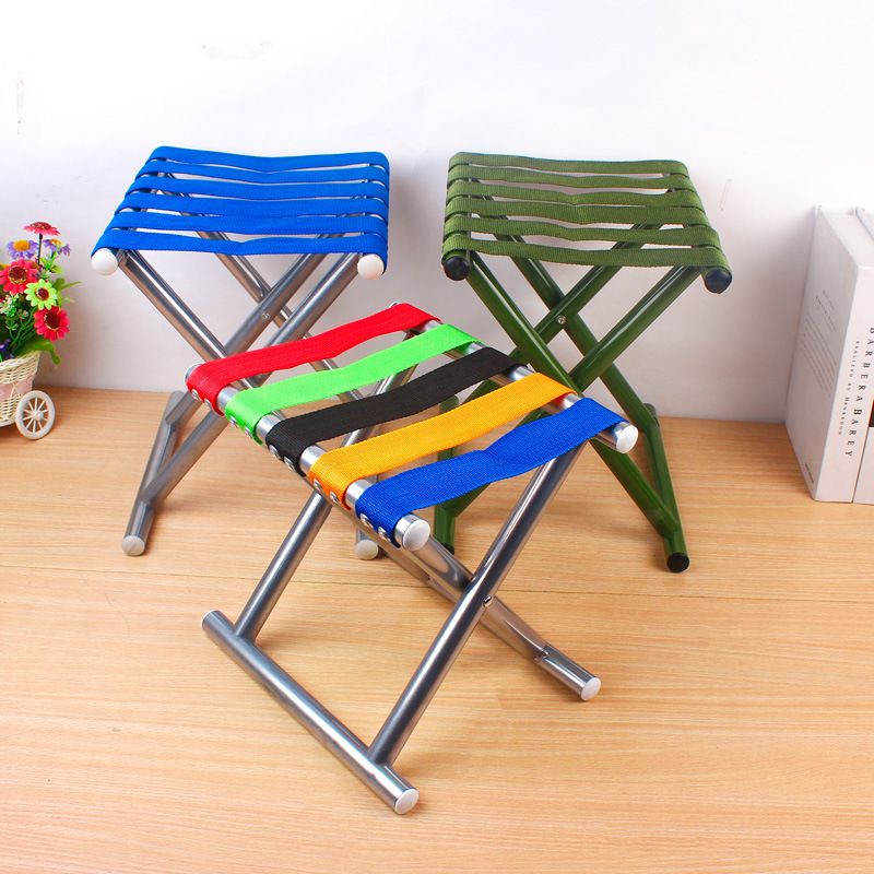 Portable Folding Stool Padded Chair Maza Adult Outdoor Train Small Bench Shoes Changing Stool Large and Small