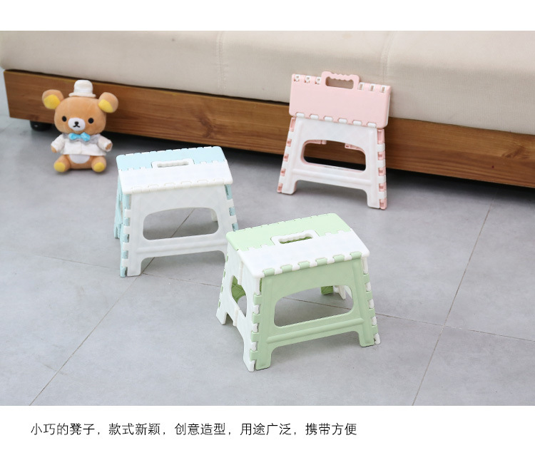 Bag hair band thickened plastic stool camping folding stool portable handstool small stool portable stool