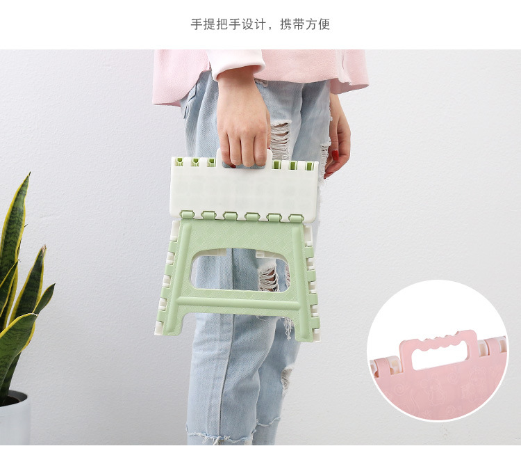 Bag hair band thickened plastic stool camping folding stool portable handstool small stool portable stool