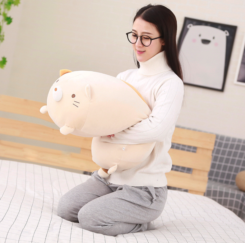 Korean corner biology pillow doll super soft cute lazy man plush toy down cotton doll