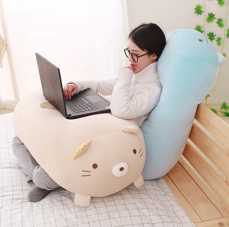 Korean corner biology pillow doll super soft cute lazy man plush toy down cotton doll