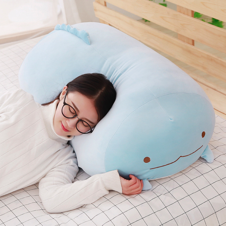 Korean corner biology pillow doll super soft cute lazy man plush toy down cotton doll