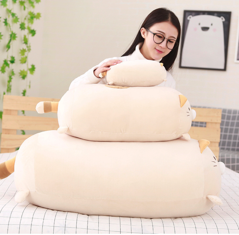 Korean corner biology pillow doll super soft cute lazy man plush toy down cotton doll