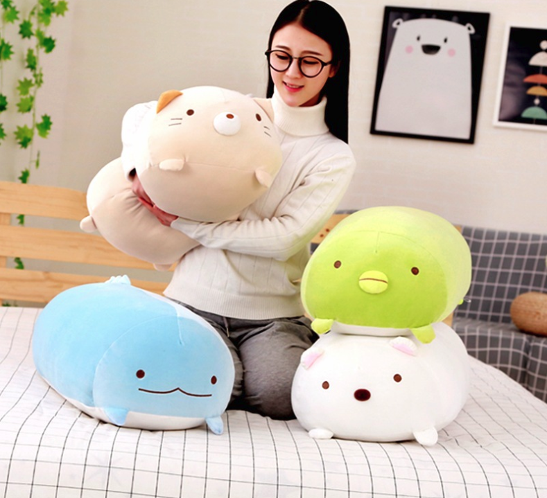 Korean corner biology pillow doll super soft cute lazy man plush toy down cotton doll