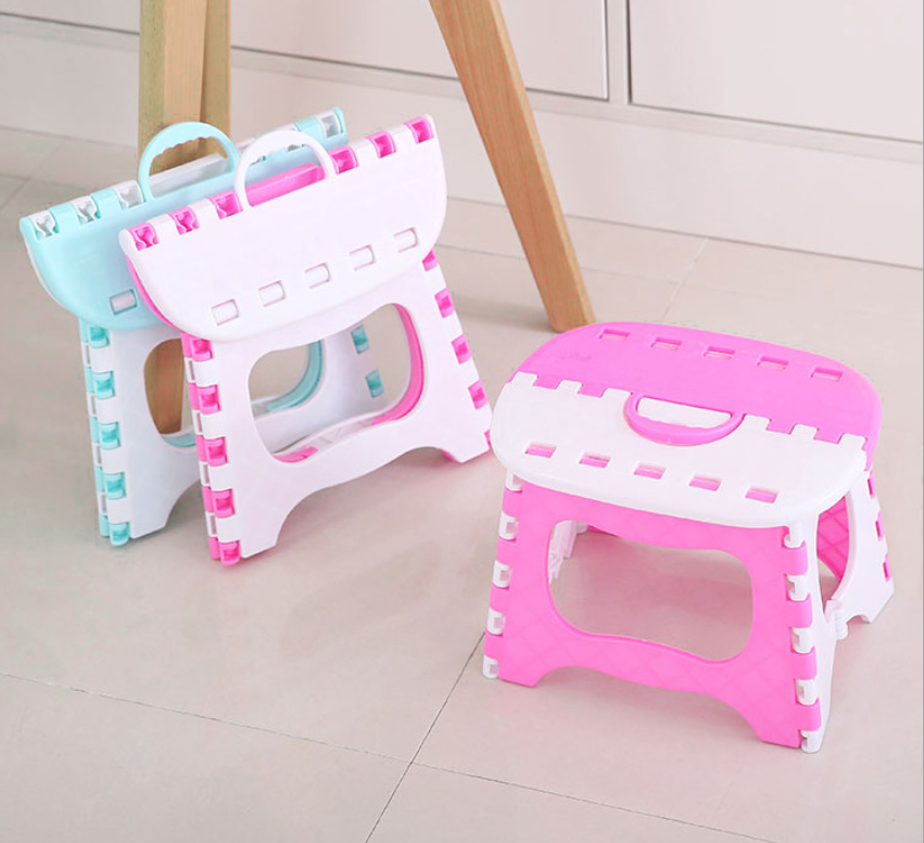 Portable Plastic Camping Small Bench Portable Cartoon Home Outdoor Fishing Folding Stool