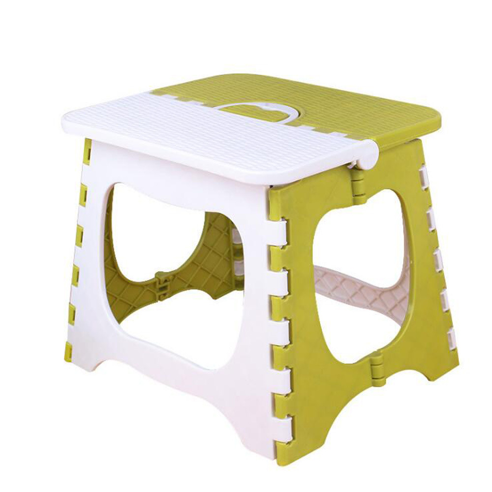 Household Thickened Plastic Small Bench Folding Stool Outdoor Portable Children Cartoon Folding Stool Train Folding Stool