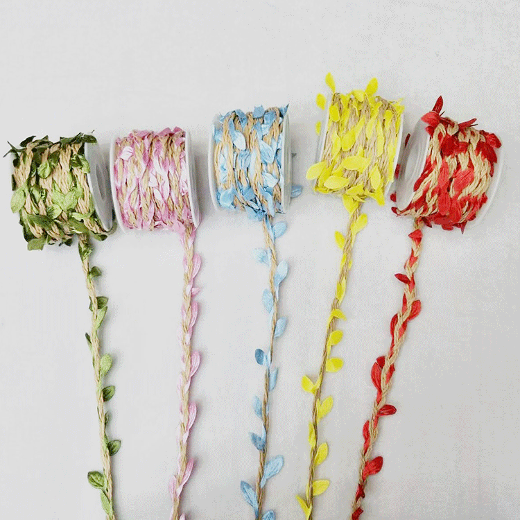 Simulation Rattan Paper String Colorful Leaves Kindergarten Environment Creation Handmade Natural Corner DIY Material Water Pipe Decoration