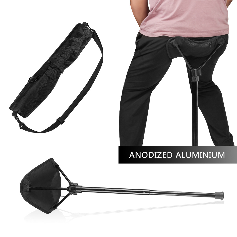 Outdoor Folding Stool Portable Queuing Artifact Portable Seat Fishing Maza Telescopic Folding Stool