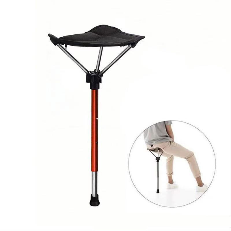 Outdoor Folding Stool Portable Queuing Artifact Portable Seat Fishing Maza Telescopic Folding Stool