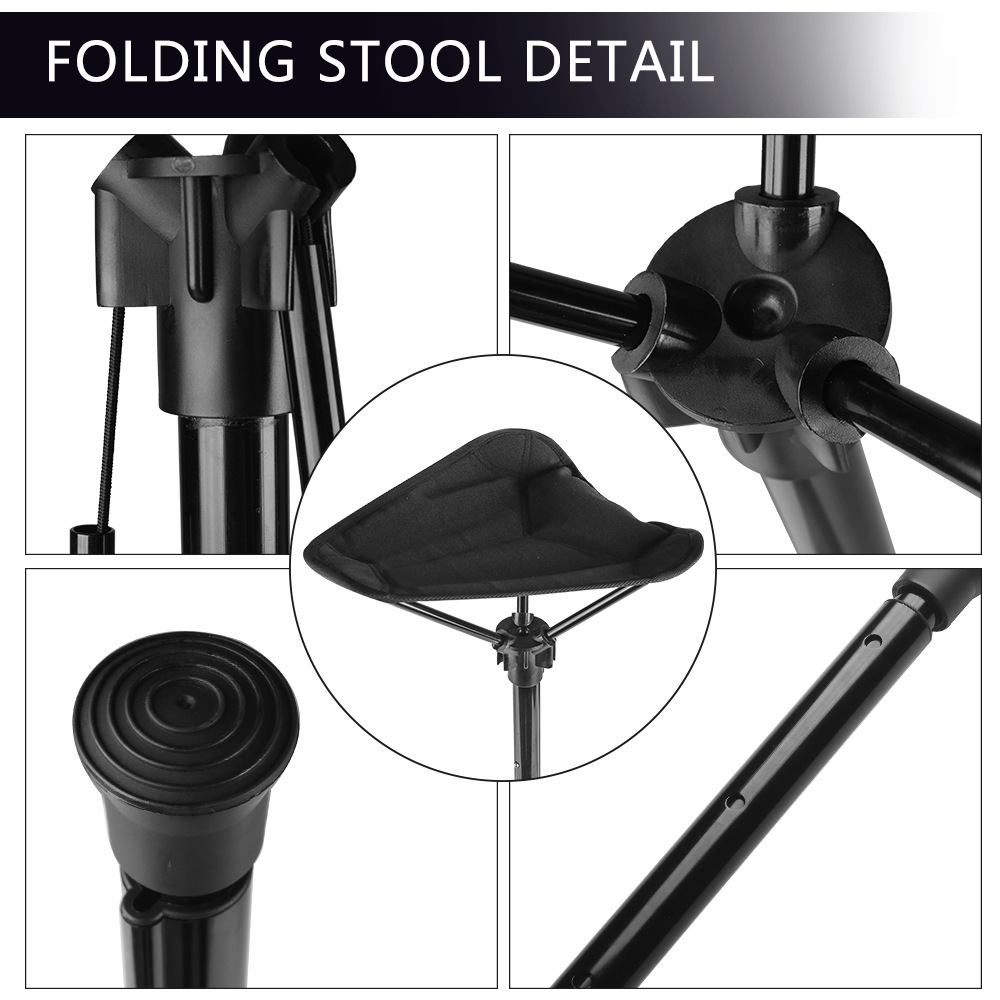 Outdoor Folding Stool Portable Queuing Artifact Portable Seat Fishing Maza Telescopic Folding Stool