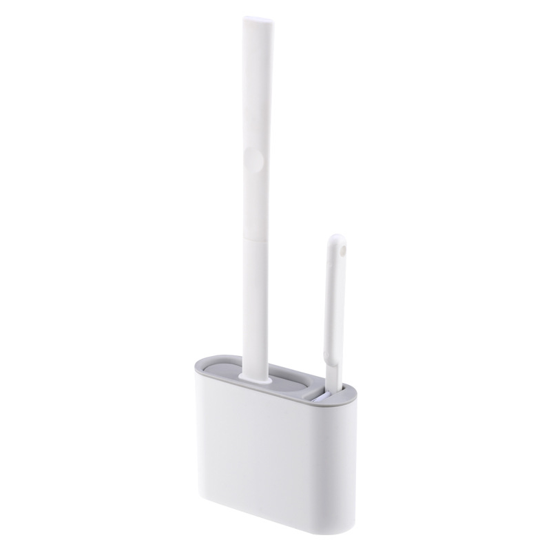 New Silicone Toilet Brush Household Non-Dead Corner Bathroom Wall-Mounted Toilet Brush Cleaning Set