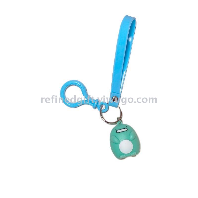 New PVC Three-Dimensional Soft Glue Corner Biological Cartoon Doll Keychain Bag Automobile Hanging Ornament Little Creative Gifts