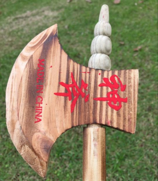 Tomahawk wooden axe performing props children acrobatics tools and wood craft crafts