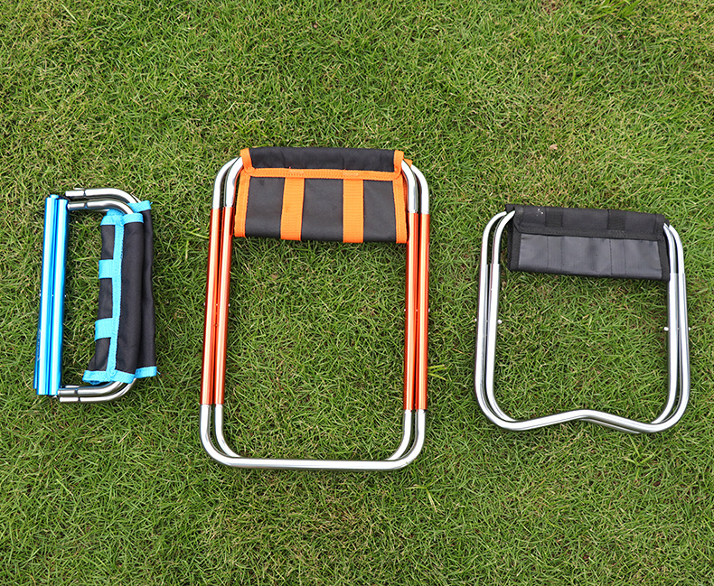 Outdoor Aluminum Alloy Folding Stool Mini Camp Chair Fishing Beach Stool Barbecue Camping Portable Folding Chair Outdoor Aluminum Alloy Folding Stool Mini Camp Chair Fishing Beach Stool Barbecue Camping Portable Folding Chair