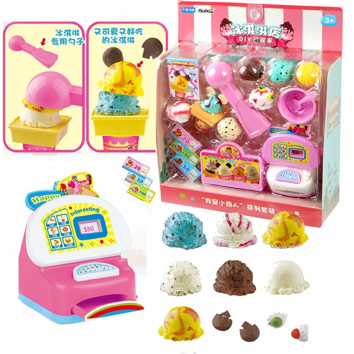 5. Children toy girls and boys play house toy counters cash register shopping supermarket cake donuts 5. Children toy girls and boys play house toy counters cash register shopping supermarket cake donuts