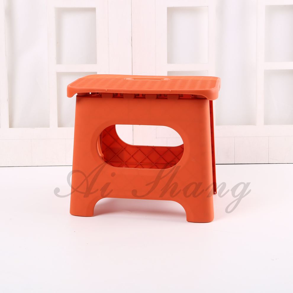 X47-018 Folding Stool Bench Small Stool Stackable Plastic Shoes Changing Maza Home Space-Saving Portable Chair